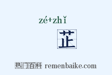 睪芷是什么意思的图片